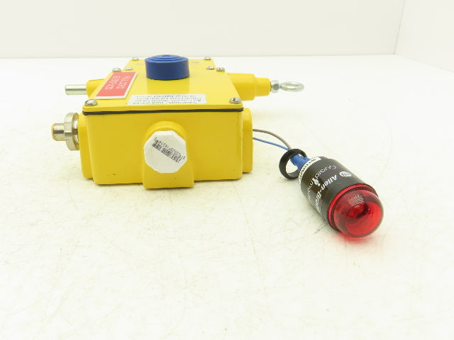Rees 04962 Cable Pull Safety Switch E-Stop Assembly With Broken Indicator Light