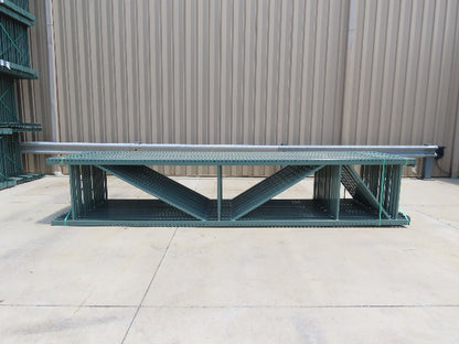 Interlake 16' x 36" Teardrop Pallet Racking Upright 3x3" Leg 23900Lb Green
