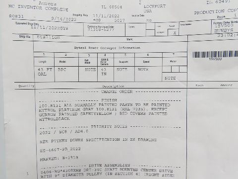 Hytrol BPC 49"W Slider Bed Belt Conveyor Center Drive Section *Needs Motor*