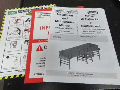 Hytrol BPC 49"W Slider Bed Belt Conveyor Center Drive Section *Needs Motor*