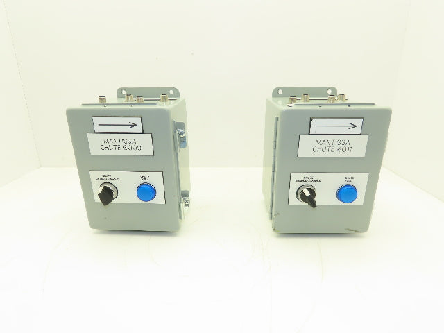 Hoffman A8066CH/SPL Electrical Enclosure 8x6x6" Switch With Indicator Lot of 2