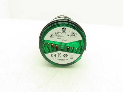 Allen Bradley 856T-BT3/BT5 Steady Amber & Green Stack Light with Control Base