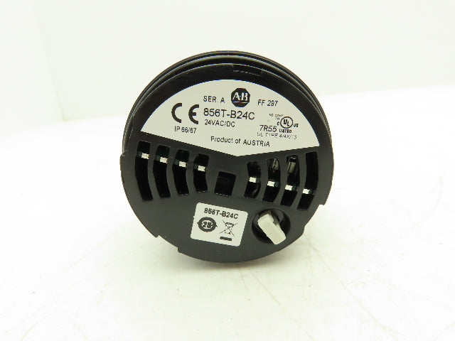 Allen Bradley 856T-BT3/BT5 Steady Amber & Green Stack Light with Control Base