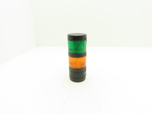 Allen Bradley 856T-BT3/BT5 Steady Amber & Green Stack Light with Control Base