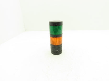Allen Bradley 856T-BT3/BT5 Steady Amber & Green Stack Light with Control Base