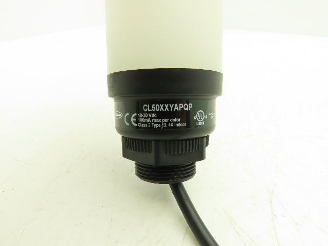 Banner CL50XXYAPQP 50mm 1-Color Yellow LED Light Column 18-30VDC w/Audible Alarm