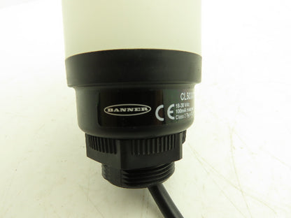 Banner CL50XXYAPQP 50mm 1-Color Yellow LED Light Column 18-30VDC w/Audible Alarm