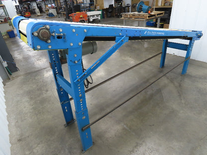 New London Engineering 21"x 10' Incline Conveyor 12" Cleated Belt .5Hp 3PH 25FPM