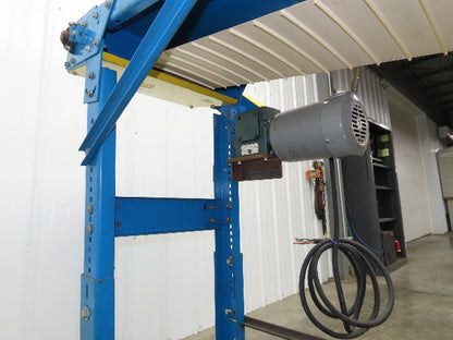 New London Engineering 21"x 10' Incline Conveyor 12" Cleated Belt .5Hp 3PH 25FPM