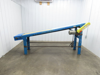 New London Engineering 21"x 10' Incline Conveyor 12" Cleated Belt .5Hp 3PH 25FPM