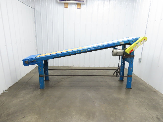 New London Engineering 21"x 10' Incline Conveyor 12" Cleated Belt .5Hp 3PH 25FPM