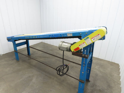 New London Engineering 21"x 10' Incline Conveyor 12" Cleated Belt .5Hp 3PH 25FPM