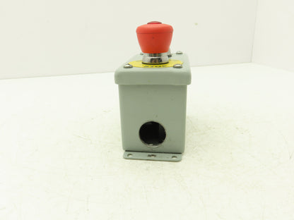 Hoffman E2PBGXM Allen Bradley Push Button Enclosure E-Stop With Reset Switch