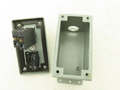 Hoffman E2PBGXM Allen Bradley Push Button Enclosure E-Stop With Reset Switch