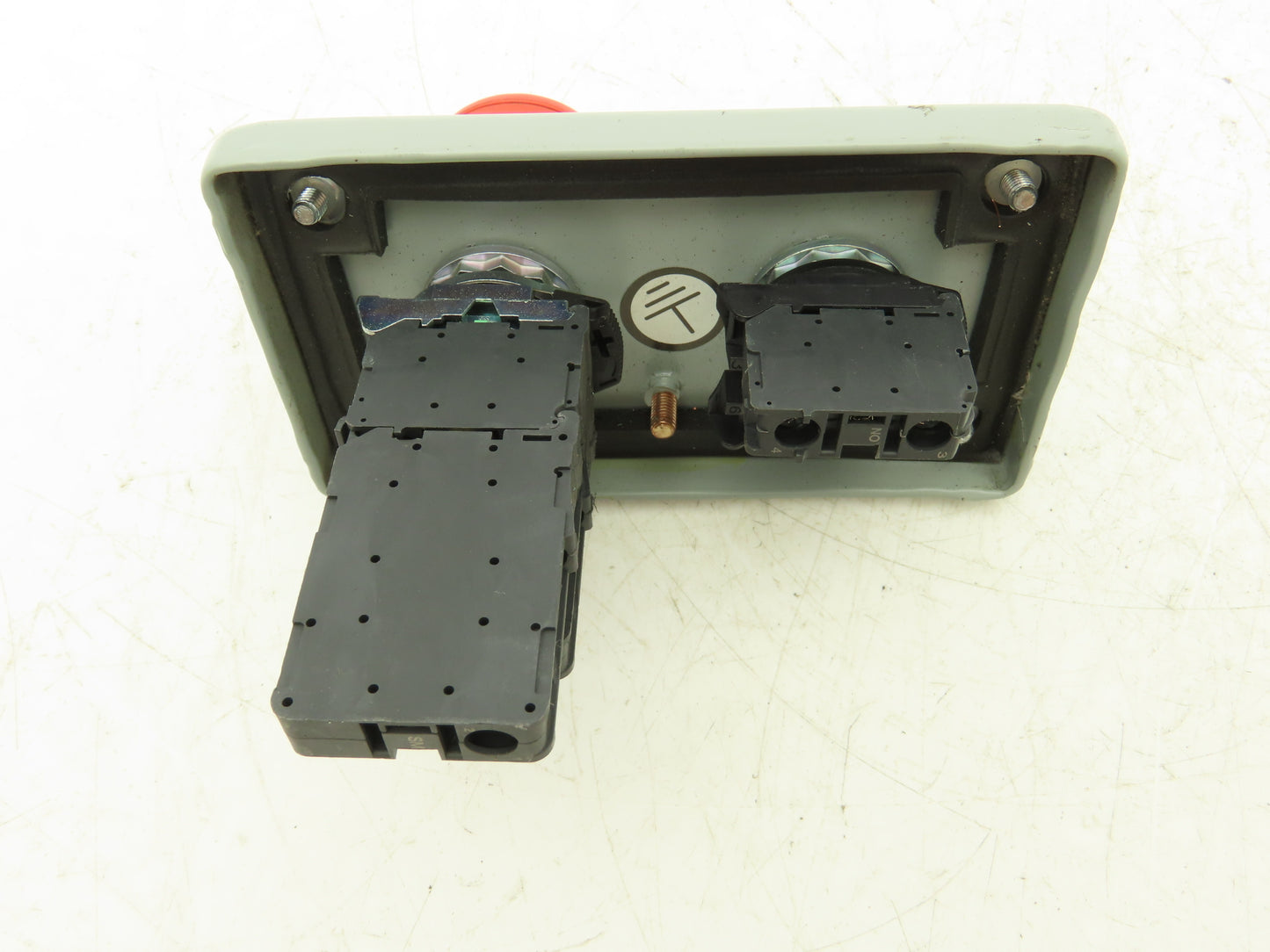 Hoffman E2PBGXM Allen Bradley Push Button Enclosure E-Stop With Reset Switch