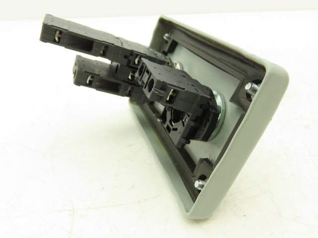 Hoffman E2PBGXM Allen Bradley Push Button Enclosure E-Stop With Reset Switch