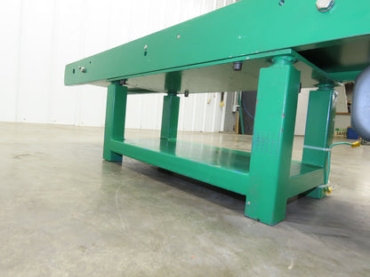 9"W x 43"L Small Flat Belt Conveyor 200mm Bed Width 220V 1PH 40FPM Steel Frame