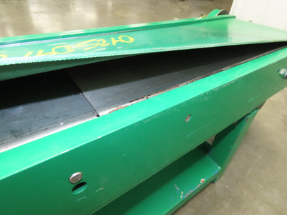 9"W x 43"L Small Flat Belt Conveyor 200mm Bed Width 220V 1PH 40FPM Steel Frame