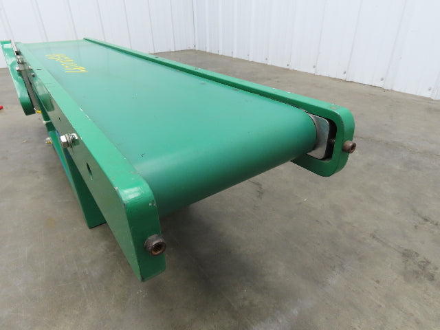 9"W x 43"L Small Flat Belt Conveyor 200mm Bed Width 220V 1PH 40FPM Steel Frame