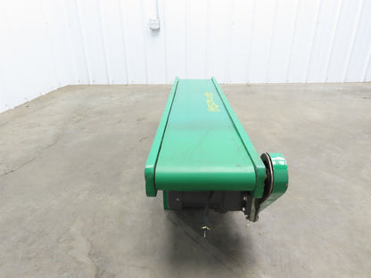 9"W x 43"L Small Flat Belt Conveyor 200mm Bed Width 220V 1PH 40FPM Steel Frame