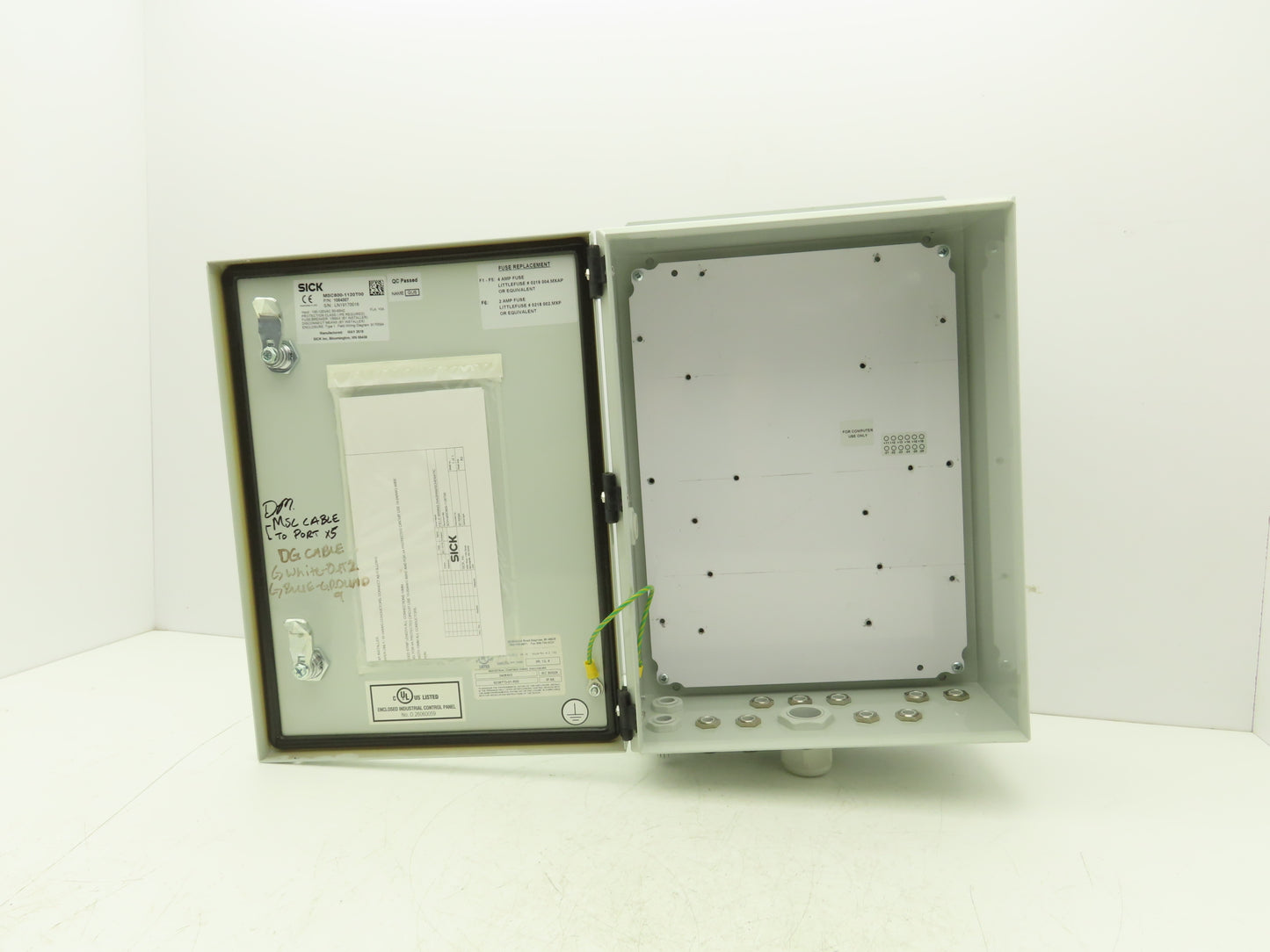 Sick MSC800-1120T00 Modular System Controller Enclosure 12"x16"x6" 1054307 Empty