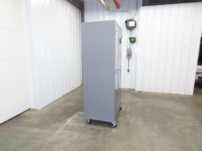 Uline H-8960 Storage Charging Cabinet 32 Outlet 120V Clear Dual Door 36" Wide