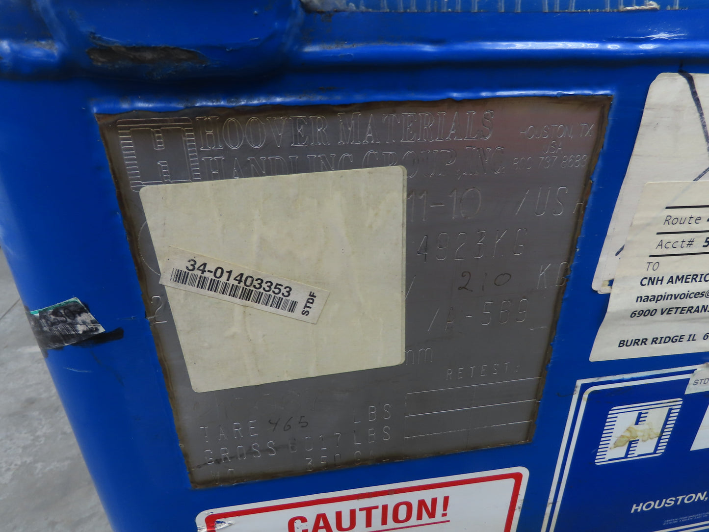 Akcela Hydraulic Transmission Fluid 330 Gallons & Liquitote Capacity 350 Gallon