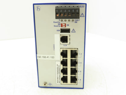 Hirschmann RS20-0800T1T1SDAEHH09.1.00 PLC Ethernet Rail DIL Switch Module 8 Port