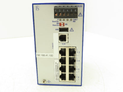 Hirschmann RS20-0800T1T1SDAEHH09.1.00 PLC Ethernet Rail DIL Switch Module 8 Port