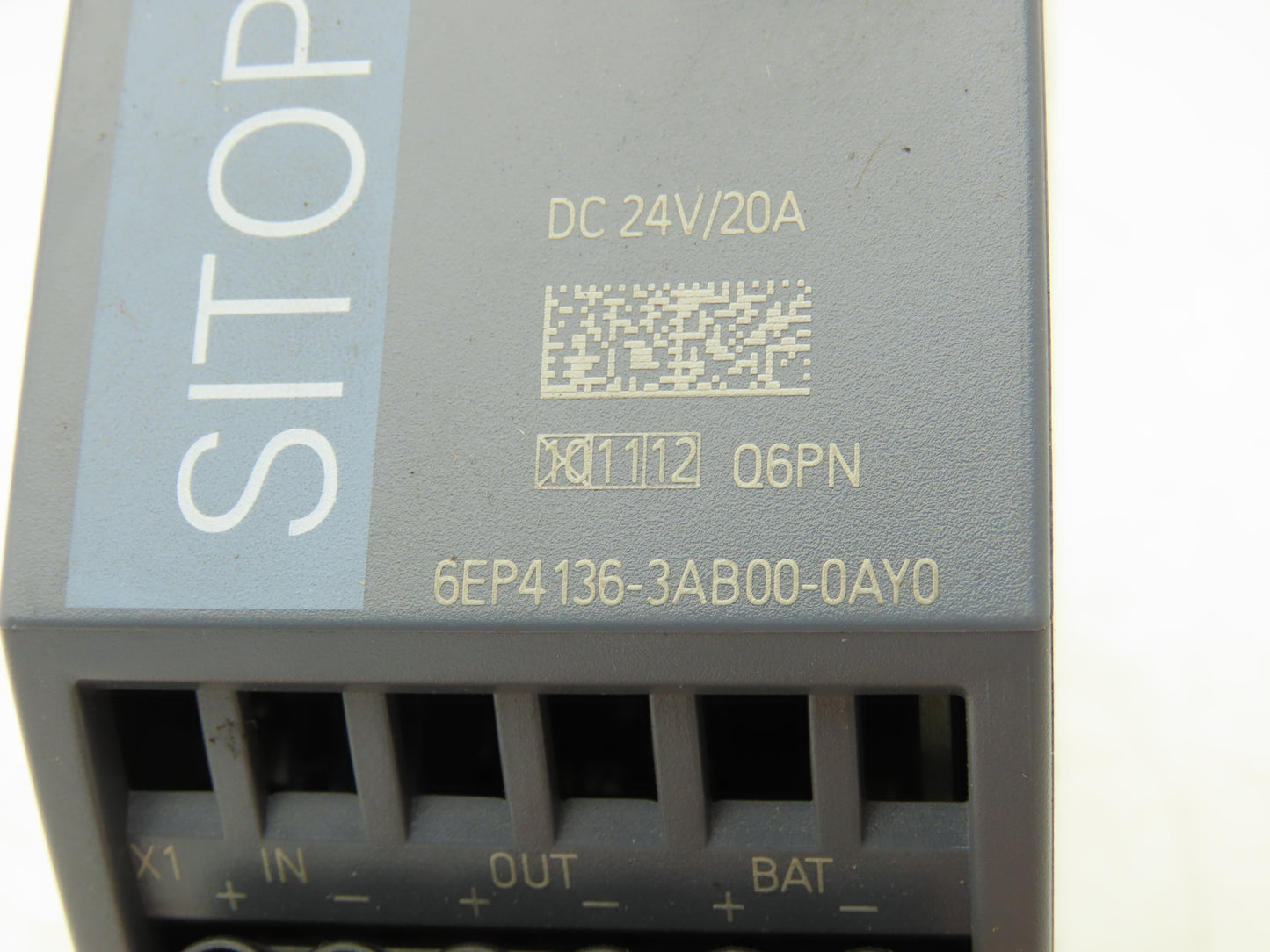 Siemens 6EP4136-3AB00-0AY0 Sitop UPS1600 Power Supply 24VDC 20Amp Out Din Rail