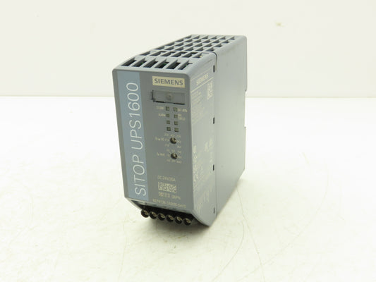 Siemens 6EP4136-3AB00-0AY0 Sitop UPS1600 Power Supply 24VDC 20Amp Out Din Rail