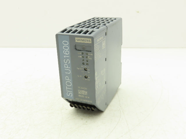 Siemens 6EP4136-3AB00-0AY0 Sitop UPS1600 Power Supply 24VDC 20Amp Out Din Rail
