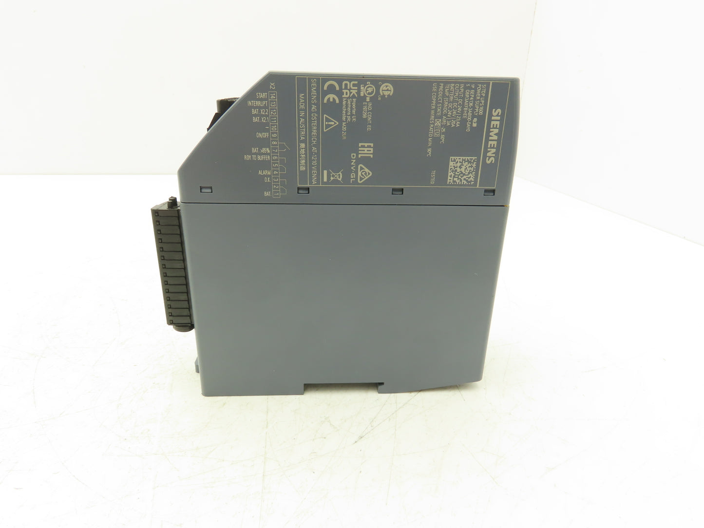 Siemens 6EP4136-3AB00-0AY0 Sitop UPS1600 Power Supply 24VDC 20Amp Out Din Rail