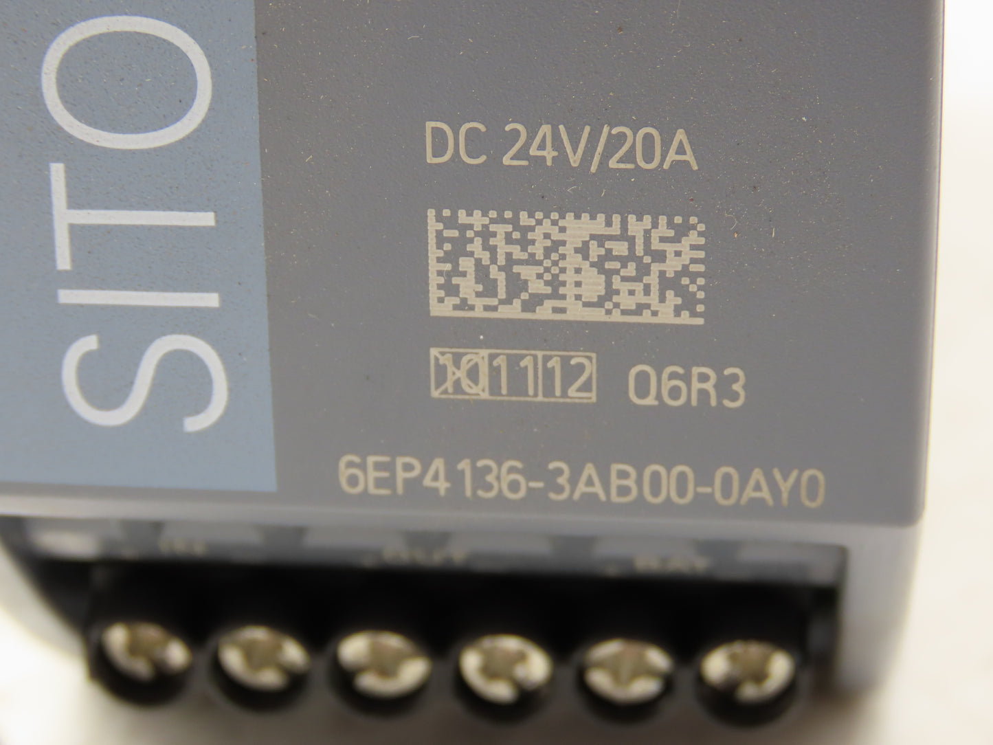 Siemens 6EP4136-3AB00-0AY0 Sitop UPS1600 Power Supply 24VDC 20Amp Out Din Rail