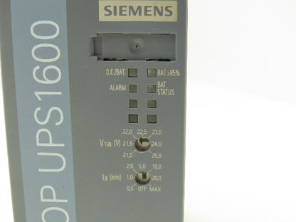 Siemens 6EP4136-3AB00-0AY0 Sitop UPS1600 Power Supply 24VDC 20Amp Out Din Rail