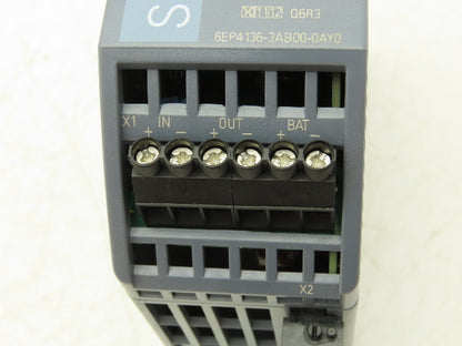 Siemens 6EP4136-3AB00-0AY0 Sitop UPS1600 Power Supply 24VDC 20Amp Out Din Rail
