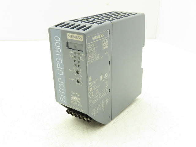 Siemens 6EP4136-3AB00-0AY0 Sitop UPS1600 Power Supply 24VDC 20Amp Out Din Rail