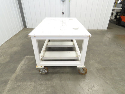 7/8" Thick Top Steel Fabrication Welding Layout Table Work Bench 33"x53"x31.25"