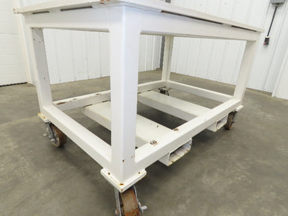 7/8" Thick Top Steel Fabrication Welding Layout Table Work Bench 33"x53"x31.25"