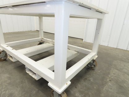 7/8" Thick Top Steel Fabrication Welding Layout Table Work Bench 33"x53"x31.25"