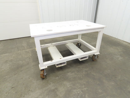 7/8" Thick Top Steel Fabrication Welding Layout Table Work Bench 33"x53"x31.25"