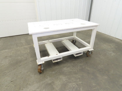 7/8" Thick Top Steel Fabrication Welding Layout Table Work Bench 33"x53"x31.25"