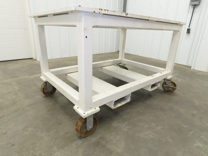 7/8" Thick Top Steel Fabrication Welding Layout Table Work Bench 33"x51"x31.25"