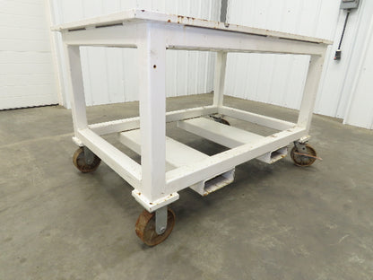 7/8" Thick Top Steel Fabrication Welding Layout Table Work Bench 33"x51"x31.25"