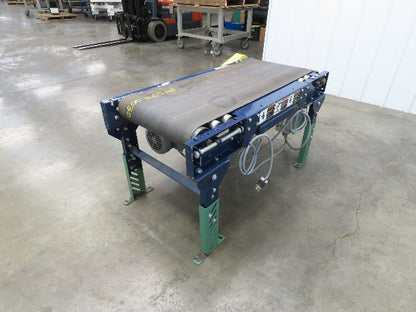 23"x 4' Slider Bed Conveyor 18"Belt .5Hp 115V Variable Speed Drive 65FPM