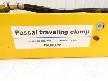 Pascal TRA-X10-0500L-A1357 Traveling Die Clamp TR Series LH 100kN 1357mm Stroke