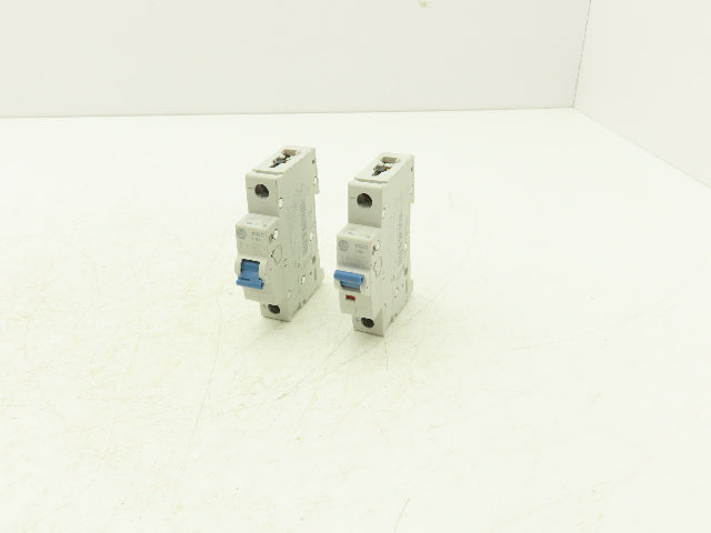 Allen Bradley 1492-D1C080 Mini Circuit Breaker 8A 1-Pole 220V 1PH Ser D Lot of 2