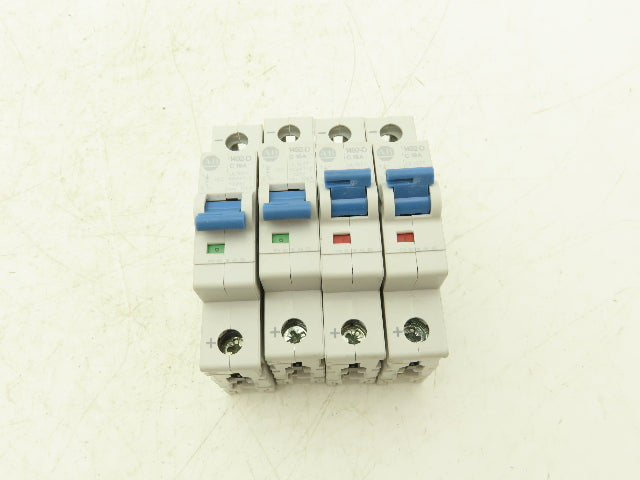 Allen Bradley 1492-D1C160 Mini Circuit Breaker 16A 1-Pole 220V 1PH Lot of 4