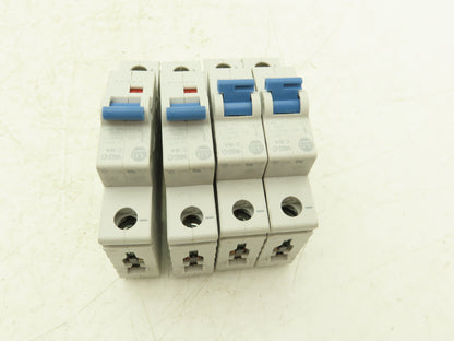 Allen Bradley 1492-D1C160 Mini Circuit Breaker 16A 1-Pole 220V 1PH Lot of 4
