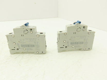 Allen Bradley 1492-D1C060 Mini Circuit Breaker 6A 1-Pole 220V 1PH Ser D Lot of 2